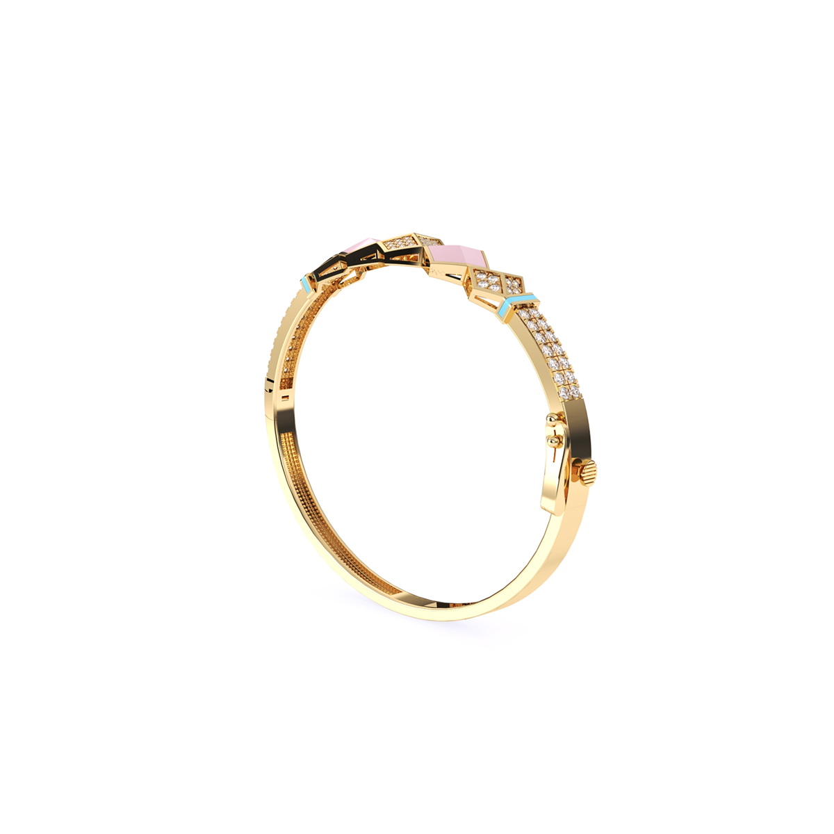 Impressive Round Cluster Diamond Bracelet